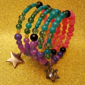 Trendy Rainbow bead necklace/bracelet/earr…